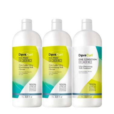 Imagem de Kit Deva Curl Decadence Shampoo Extra E Condicionador (3 Produtos)