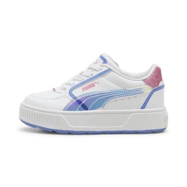 Imagem de PUMA Tênis infantil unissex Karmen Rebelle, Puma Branco-rápido rosa-azul céus, 4 Big Kid