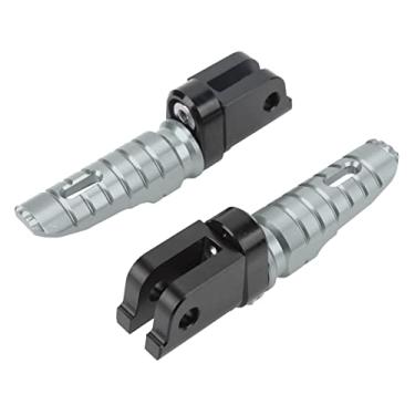 Imagem de Pedaleira Dianteira Motocicleta 2 Peças CNC T6063 Substituição de Liga de Alumínio para Leoncino 500 800 (Cinza)