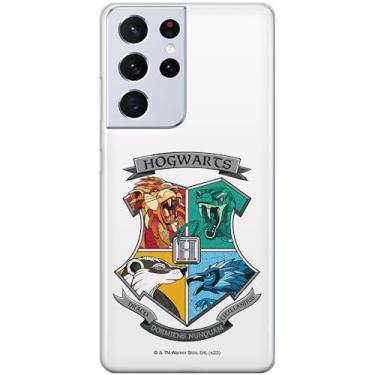 Imagem de ERT GROUP Capa de celular para Samsung S21 Ultra Original e oficialmente licenciada com padrão Harry Potter Hogwarts Arms 002 perfeitamente adaptada à forma do celular, capa feita de TPU