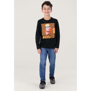 Imagem de Infantil - Camiseta Naruto Malha Preto Brandili Incolor  unissex
