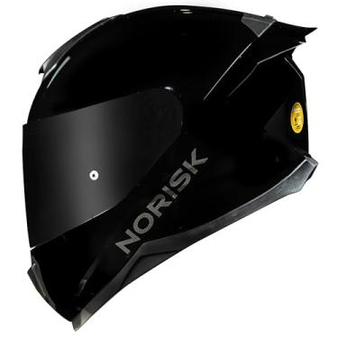 Imagem de Norisk Capacete Razor Solid Black Edition Viseira Fumê e Spoiler 62/XL