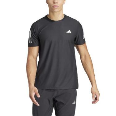 Imagem de Camiseta Adidas Own The Run Cor: Preto - Tamanho: G