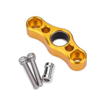 Imagem de Acessórios para motocicleta Placa de suporte de turno estabilizador de engrenagem de câmbio de alumínio compatível com Kawasaki ZX25R ZX-25R ZX 25R 2021 2022 (Ouro)