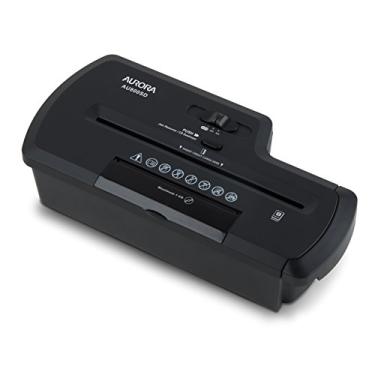 Imagem de Aurora Triturador de Papel Profissional de Corte em Tira/Aurora AU800SD - 8 Folhas - Preto - Automático - Corte em Tira - Destrói CDs e Cartões de Crédito