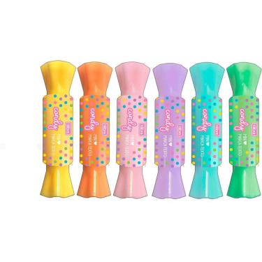 Imagem de Marca-texto Mini Duas Pontas Estojo com 6 Un Tilibra - Candy