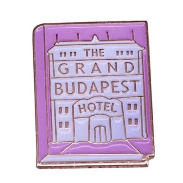 Imagem de The Grand Budapest Hotel Memmoir Book Movie Emblema esmaltado de 2,5 cm, 1 Inch, Esmalte, Esmalte