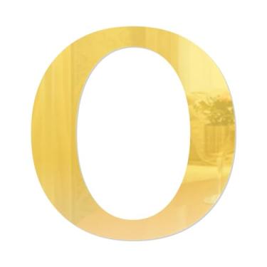 Imagem de Letra O em Acrílico Espelhado Dourado
