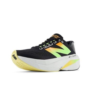 Imagem de New Balance Tênis de corrida masculino FuelCell Supercomp Trainer V3, Preto/fantasma/lima branqueada, 7.5 Wide