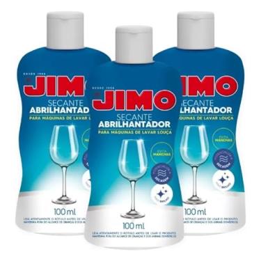 Imagem de Kit 3 Un Jimo Secante Abrilhantador 100ml Para Lava Louças