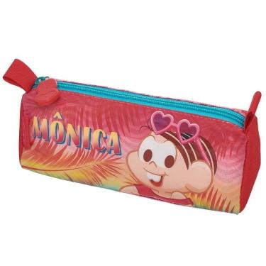 Imagem de Estojo Escolar Turma Da Mônica Verão Porta Lápis Infantil