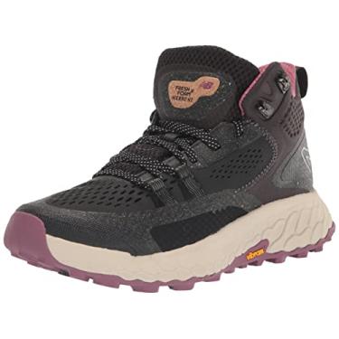 Imagem de New Balance Tênis de corrida feminino Fresh Foam X Hierro V1 de corte médio, Preto/Uva passa, 9 Wide