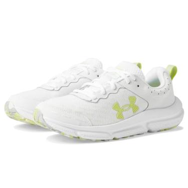 Imagem de Under Armour Charged Assert 10 feminino, (110) Branco/Branco/Amarelo Sônico, 36