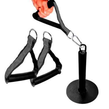 Imagem de Suporte De Anilhas Para Agachamento Sumô Treino Musculação Em Casa e Academia Gluteo e Perna (Cinza)