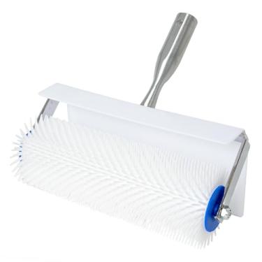 Imagem de DUPDMKIN Rolo pontiagudo para autonivelante 250 mm x 21 mm (250 mm x 21 mm) Ferramentas de concreto autonivelante para piso, epóxi e drywall