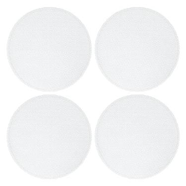 Imagem de ACROPIX Grade de alto-falante universal de 4,5 polegadas para subwoofer de áudio grade de 118 x 124 x 9 mm sem moldura branca - Pacote com 4