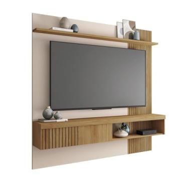 Imagem de Painel Pequeno Para Tv Até 65 Polegadas 180cm Freijó Off White Jade Caemmum