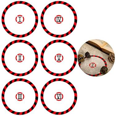 Imagem de 6 Pcs Objective Point Markers Round PVC Objective Marker Gaming Accessory, Miniature Not Included