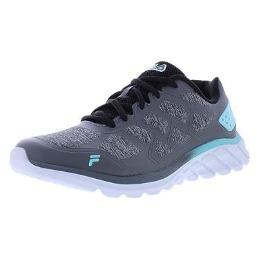 Imagem de Fila Memory Super Stride Tênis feminino, Cinza/preto/azul-celeste, 39