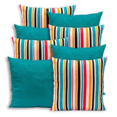 Imagem de Kit 8 Capas de Almofada 40x40cm Gorgurinho - RAFALORO, LISTRAS TIFFANY