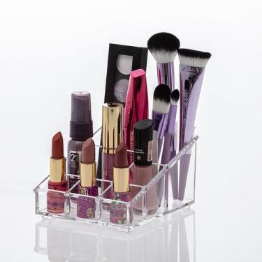 Imagem de Organizador Cosméticos De Acrílico Com 7 Cavidades Elegance - PARAMOUN
