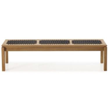 Imagem de Banco em Madeira e Corda Náutica180x37cm Traço - Casa e Jardim Móveis
