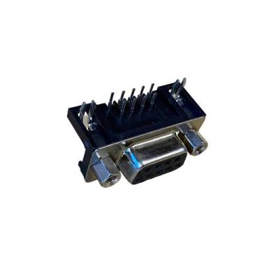 Imagem de Kit 10 Conector Db9 Fêmea 90 Graus P/ Solda Placa Pci - ZX