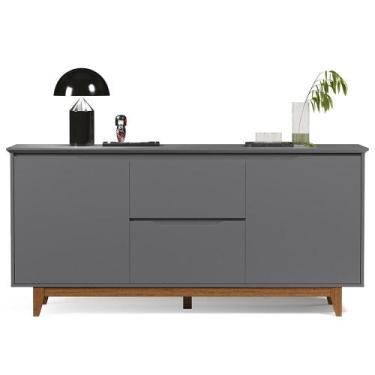 Imagem de Buffet Aparador para Sala de Jantar 163cm Flow Cinza - EJ Móveis - EJ 