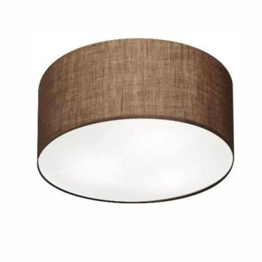 Imagem de Plafon Para Sala de Estar Cilíndrico SE-3047 Cúpula Cor Café - Vivare