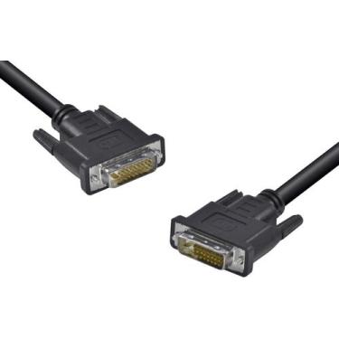Imagem de Cabo DVI-D 24+1 Pinos Dual LINK 2 Metros DVI/2 - Vinik