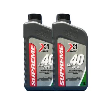 Imagem de 2x Lubrificante Autos Multiviscoso SAE 40 apisl Óleo Carro  - Supreme 