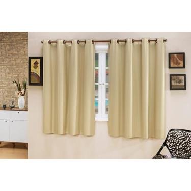 Imagem de Cortina Blackout 2,00m x 1,30m Corta 100 % Luz em PVC Folha Dupla Blac
