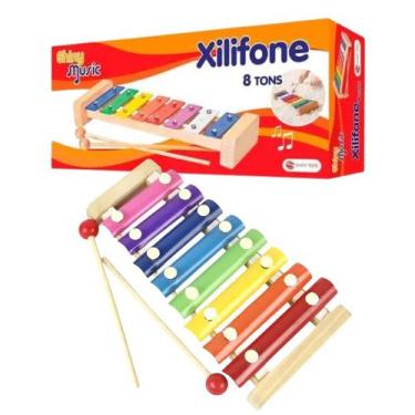 Imagem de Instrumento Musical Xilofone Infantil 8 Tons Music   - Shiny Toys, Col