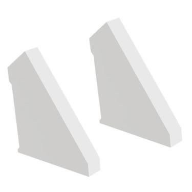 Imagem de Kit Acessórios Taschibra Para Perfil Sobrepor Spire L30, Branco