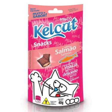 Imagem de Snack Kelcat para Gatos Sabor Salmão - 40g - 1 unidade - Kelcat / Kelc