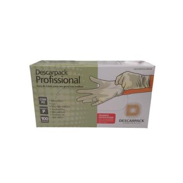 Imagem de Luva de Látex Descartável Com Pó Descarpack Tam. P M G 100un, P