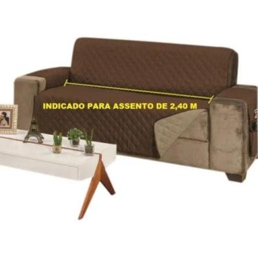 Imagem de Capa protetor retratil 4 lugares assento 2.40 king dupla face - RIOS E