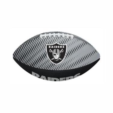 Imagem de Bola Futebol Americano Wilson NFL Team Tailgate Jr Raiders Borracha Ad