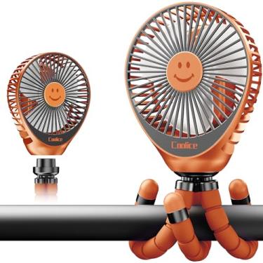 Imagem de Ventilador de carrinho de bebê com clipe para bebê, ventilador removível de 30 horas para carrinho de bebê e assento de carro, ventilador de carrinho de bebê de 3 velocidades, ventilador portátil