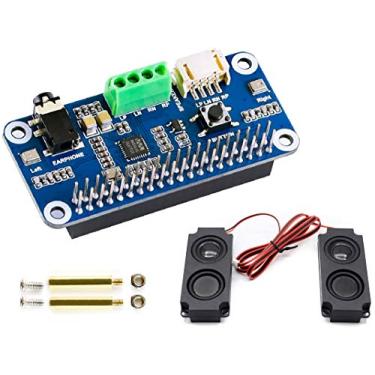 Imagem de Bicool Módulo De Chapéu De Áudio Para Raspberry Pi 4B/3B +/3B/2B/B +/A +/Zero/Zero W/Pi Zero Wh, Wm8960 Hi-Fi Placa De Som Chapéu Codec Estéreo, Reprodução/Gravação