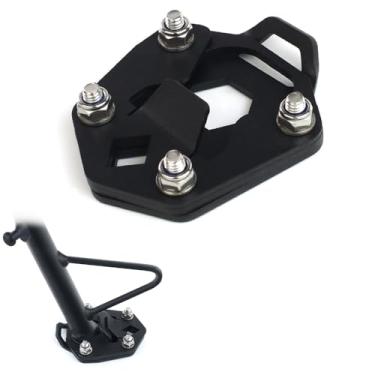 Imagem de REARACE Ampliador de suporte de motocicleta compatível com Royal Enfield Himalayan 2020-2021, suporte lateral para pé ampliador de extensão
