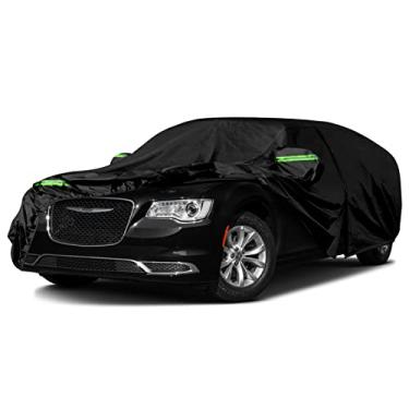 Imagem de Capa de carro compatível com Chrysler 300 300C 2011-2022, capa preta preta resistente à prova d'água de 6 camadas
