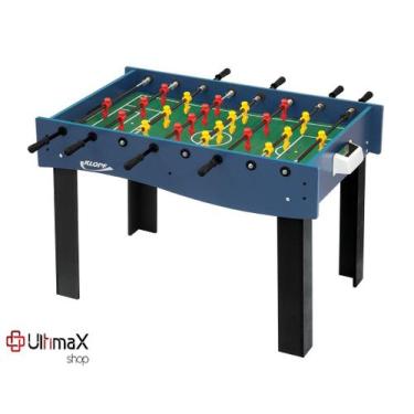 Imagem de Mesa 3x1 Pebolim (Totó) , futebol de botão e ping pong Varão Embutido 