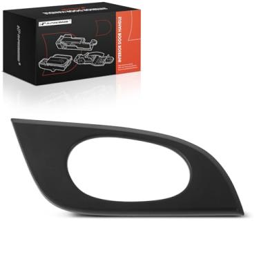 Imagem de A-Premium Moldura da maçaneta interna do lado do motorista traseiro esquerdo compatível com GMC Envoy 2002-2009, Envoy XL 2002-2006, Envoy XUV 2004-2005 e Saab 9-7X 2005-2009, preto texturizado,