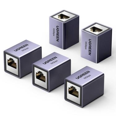 Imagem de Acoplador Ethernet UGREEN 10 Gbps, pacote com 5 Cat8 Cat7 Cat6 Cat5