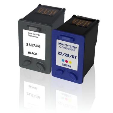 Imagem de Kit Cartucho Para HP D2345 21 e 22 compatível - Toner Vale