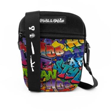 Imagem de Shoulder Bag Mini Bolsa Lateral Pega a Visão Grafite - MP Moda Masculi