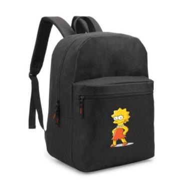 Imagem de Mochila Escolar Lisa Simpsons Divertida Bolsa Juvenil - SEMPRENALUTA, 