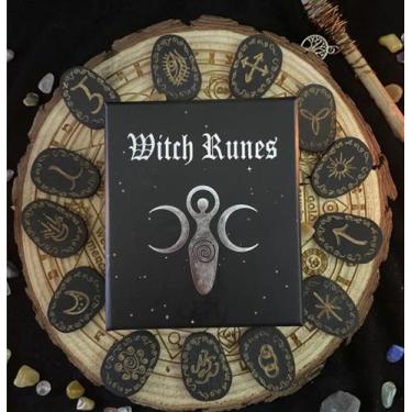 Imagem de Jogo De Runas Da Bruxa Witch Runes Oráculo de Adivinhação - Esotérica