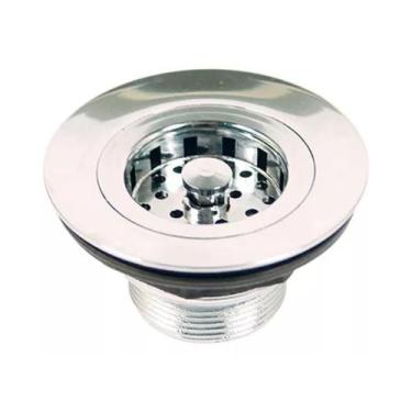 Imagem de Válvula Americana 3.1/2 Pia Cozinha C/ Cestinha Abs Cromado - Montelar